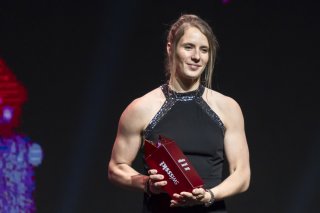 Camille Rast fut à l'honneur vendredi à Zurich-Oerlikon KEYSTONE/TIL BUERGY